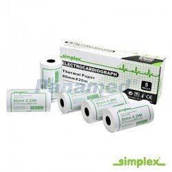 Simplex ECG Thermal Paper 80mm x 20m